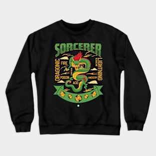 Sorcerer Tabletop Class Pen and Paper DnD Gift Crewneck Sweatshirt